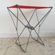Tabouret nomade pliant de camping rouge