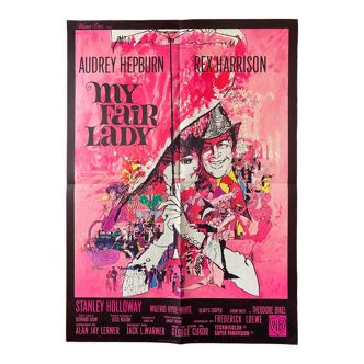 Affiche cinéma originale "My Fair Lady" Audrey Hepburn 60x80cm 1964