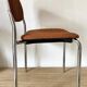 Pair of vintage Eurosit chairs, chrome and tweed, 1970s