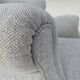 1950s, Danish relax chair by Fritz Hansen, model 1518, grey furniture wool.