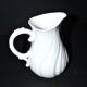 Antique Sarreguemines porcelain pitcher, plain Viennese pattern