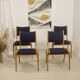 Set of 4 Scandinavian design chairs curved wood from the 60s. Ref JADOU