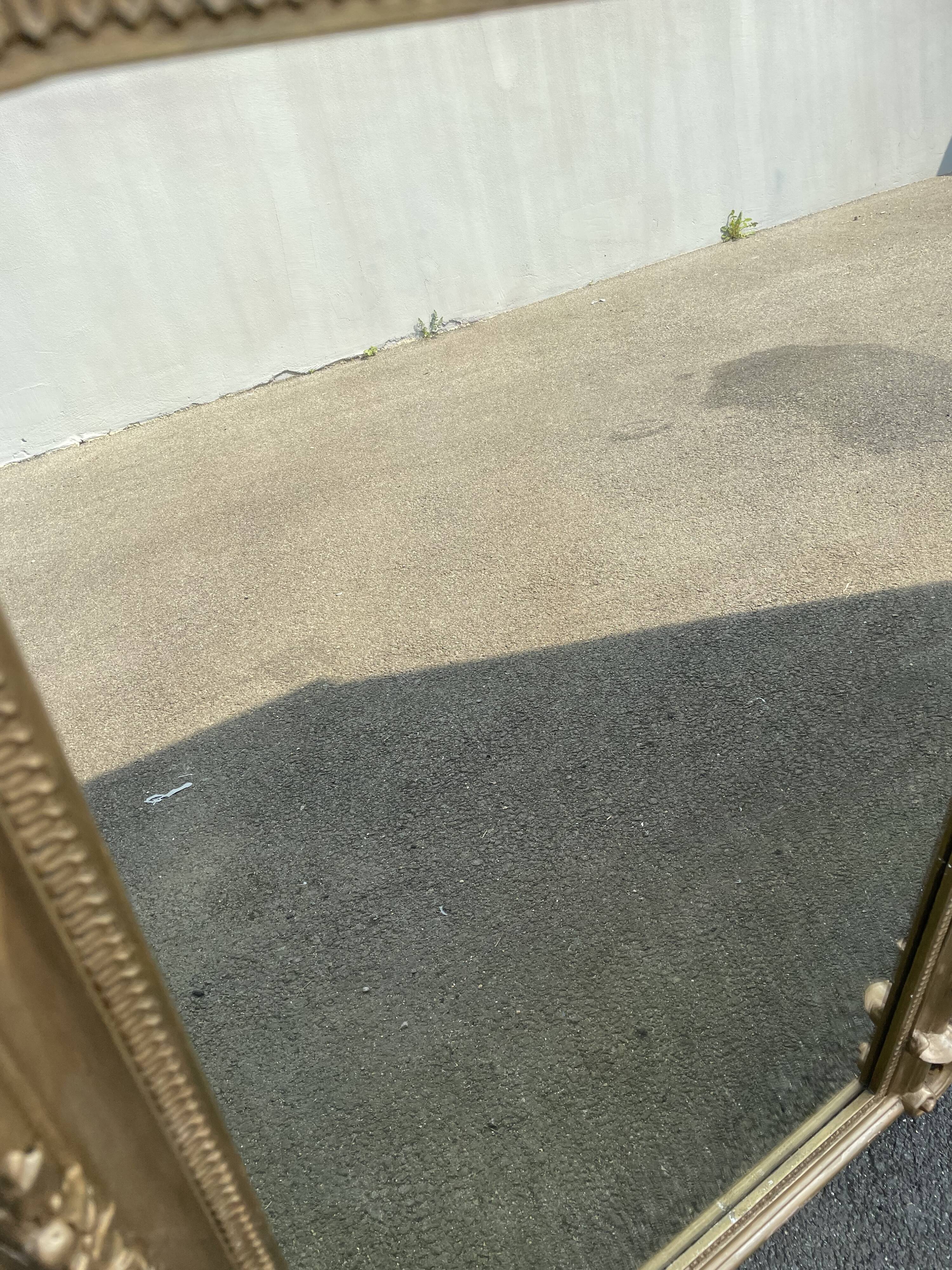 Miroir Napoléon III fronton oiseaux 112 x 67