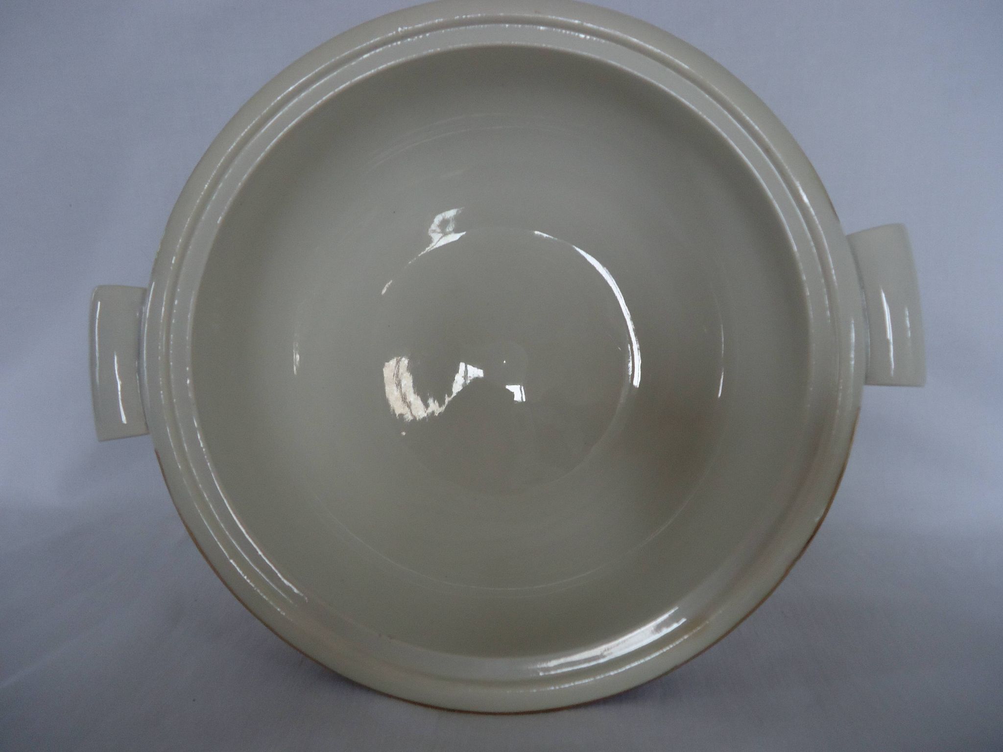 Opaque porcelain vegetable tureen/tureen from digoin sarreguemines, pasteur model