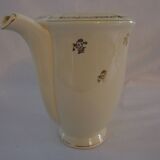 Antique pouring coffee pot in Gien earthenware, Valence model, A040