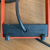 Red lamp model "Sintesi" of tavolo by Ernesto Gismondi for Artemide / Italy 70s