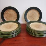Lot vintage ceramic plates Saint Clément