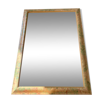 Miroir floral biseauté