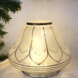 Art Deco ceiling light in frosted glass and gilding