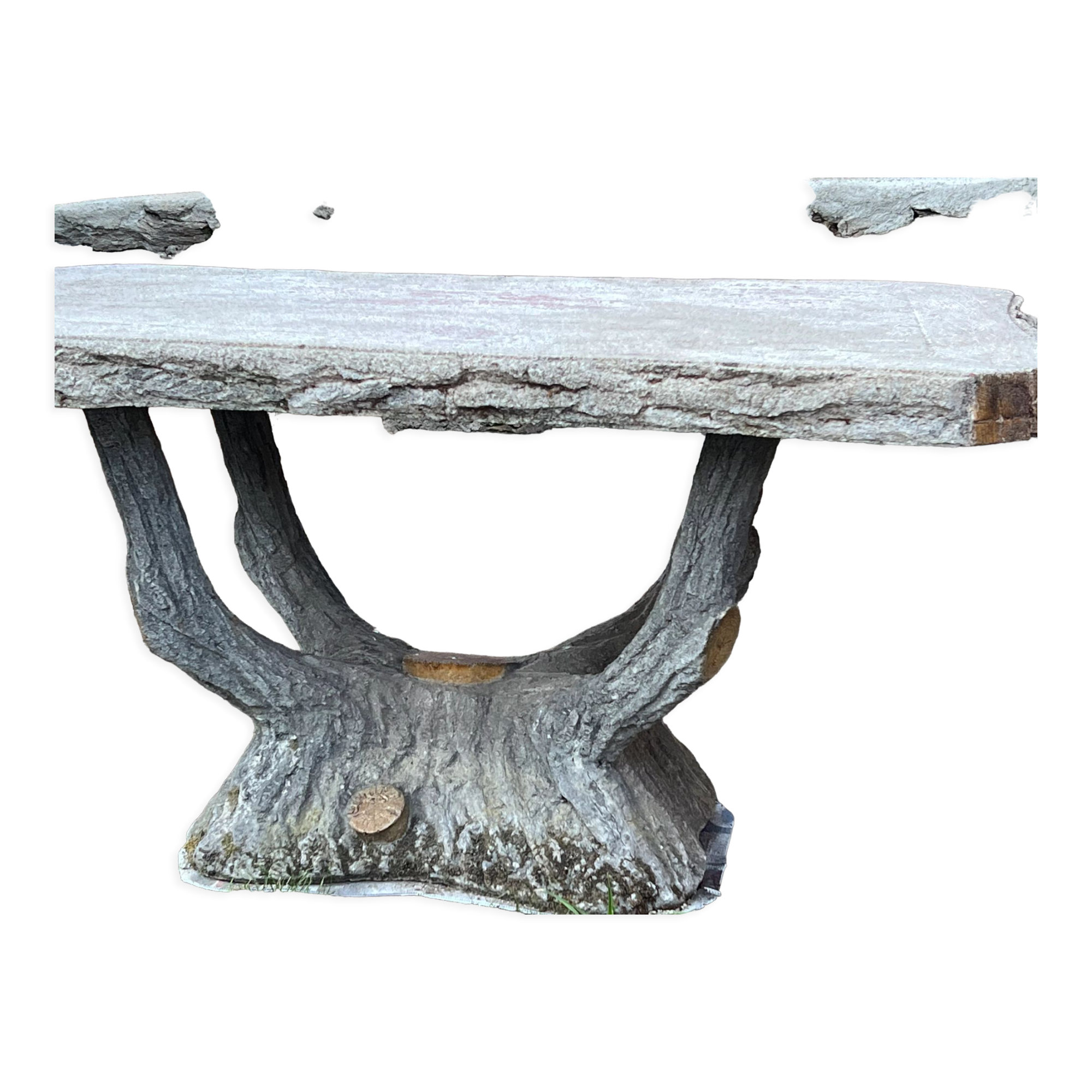 Concrete garden table