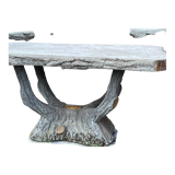 Concrete garden table