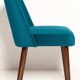 Chaise 'Shell' en Velours Vert Émeraude Milieu du Siècle, Europe, 1960s