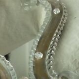 Venetian wall mirror in murano glass on wood 50s-60s