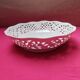 Openwork fruit bowl in white porcelain Form Marienbad Ingres Wei