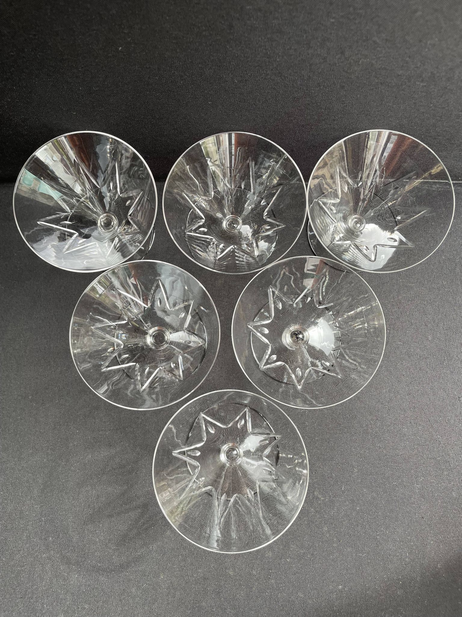 6 Champagne glasses – Saint Louis Bossuet service size 10406