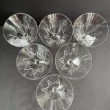 6 Champagne glasses – Saint Louis Bossuet service size 10406