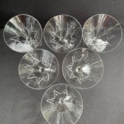 6 Champagne glasses – Saint Louis Bossuet service size 10406