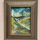 Mid-Century Oil on Panel “View” by Stig Allan,  Signed & Framed– 34 × 28 cm