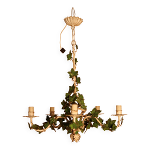 lustre ancien en métal - art nouveau