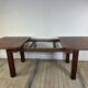 Brutalist solid oak table with 2 extensions from the 1990s.