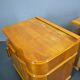 1939s pair of Art Deco bedside tables, Czechoslovakia