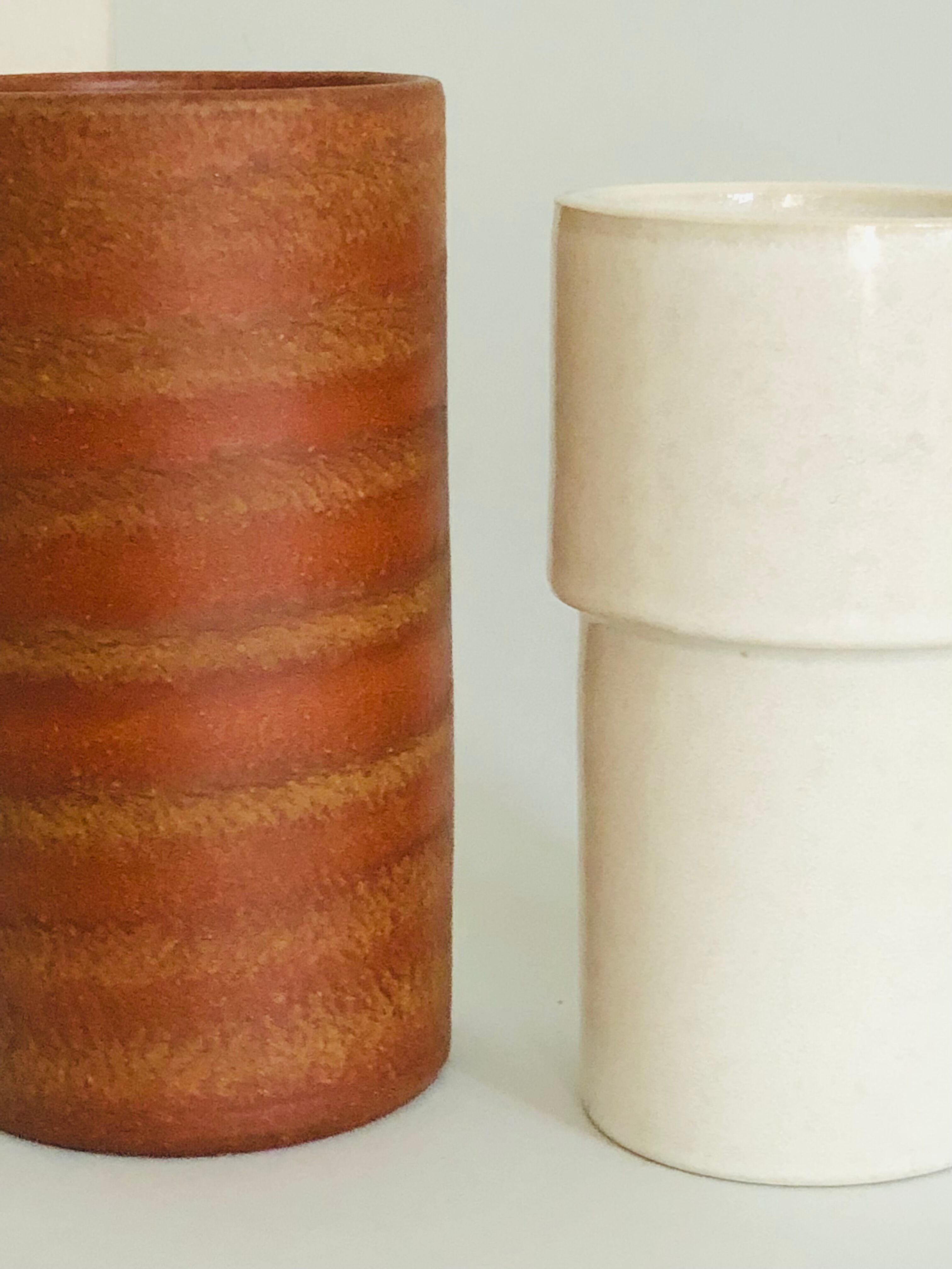 Vintage Dutch vase duo