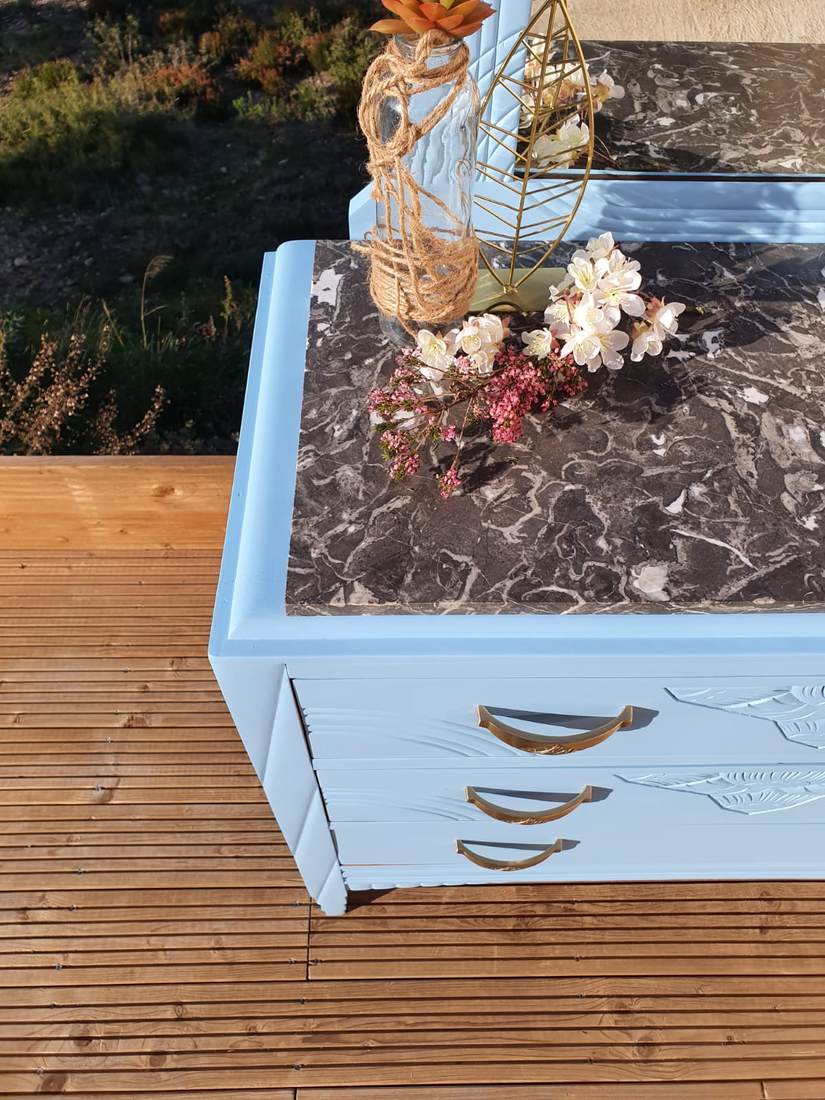 Vintage art deco chest of drawers