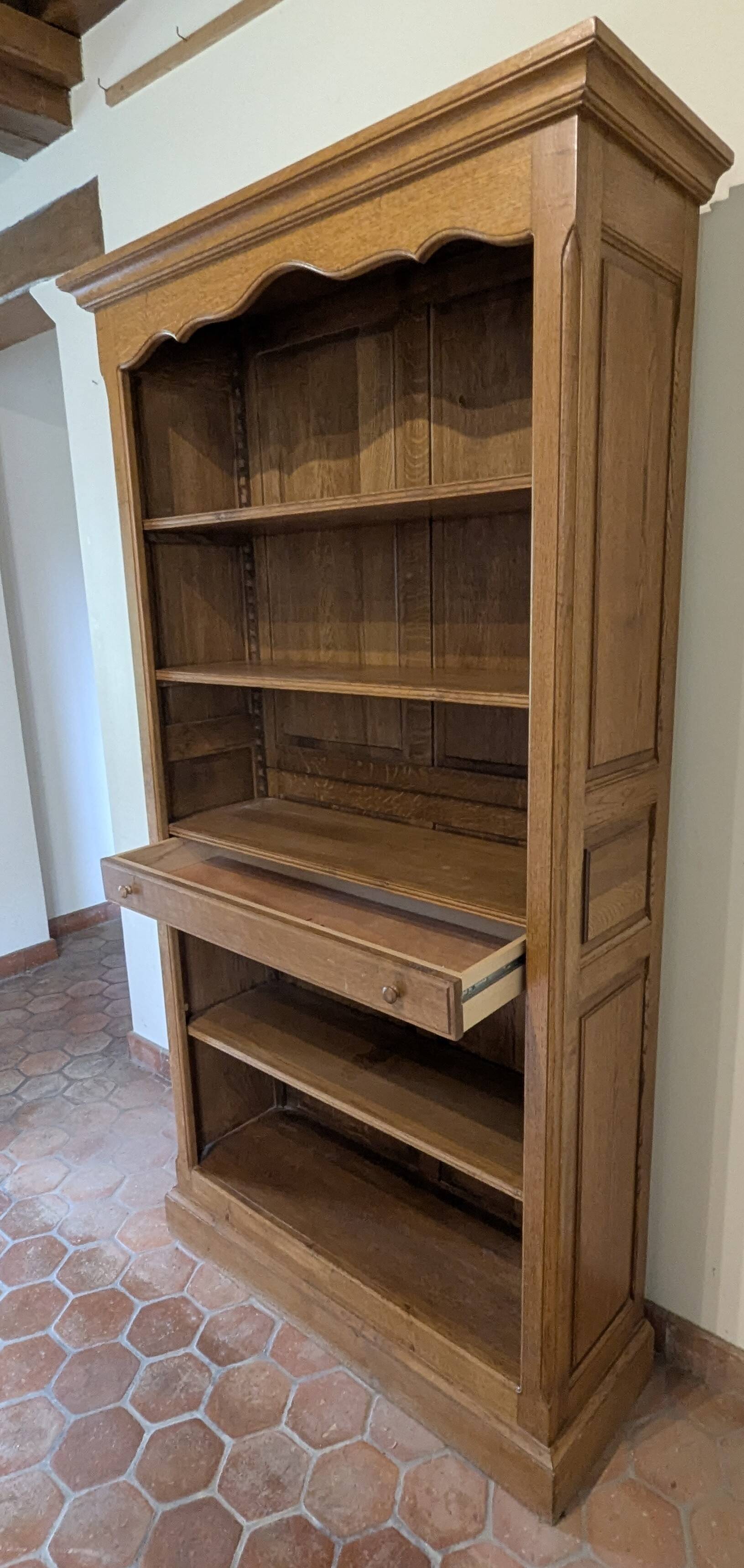 Solid Oak Bookcase Shelf
