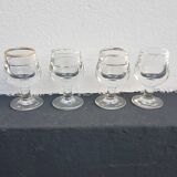 4 verres à liqueur anciens
