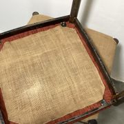Two tubular steel stools