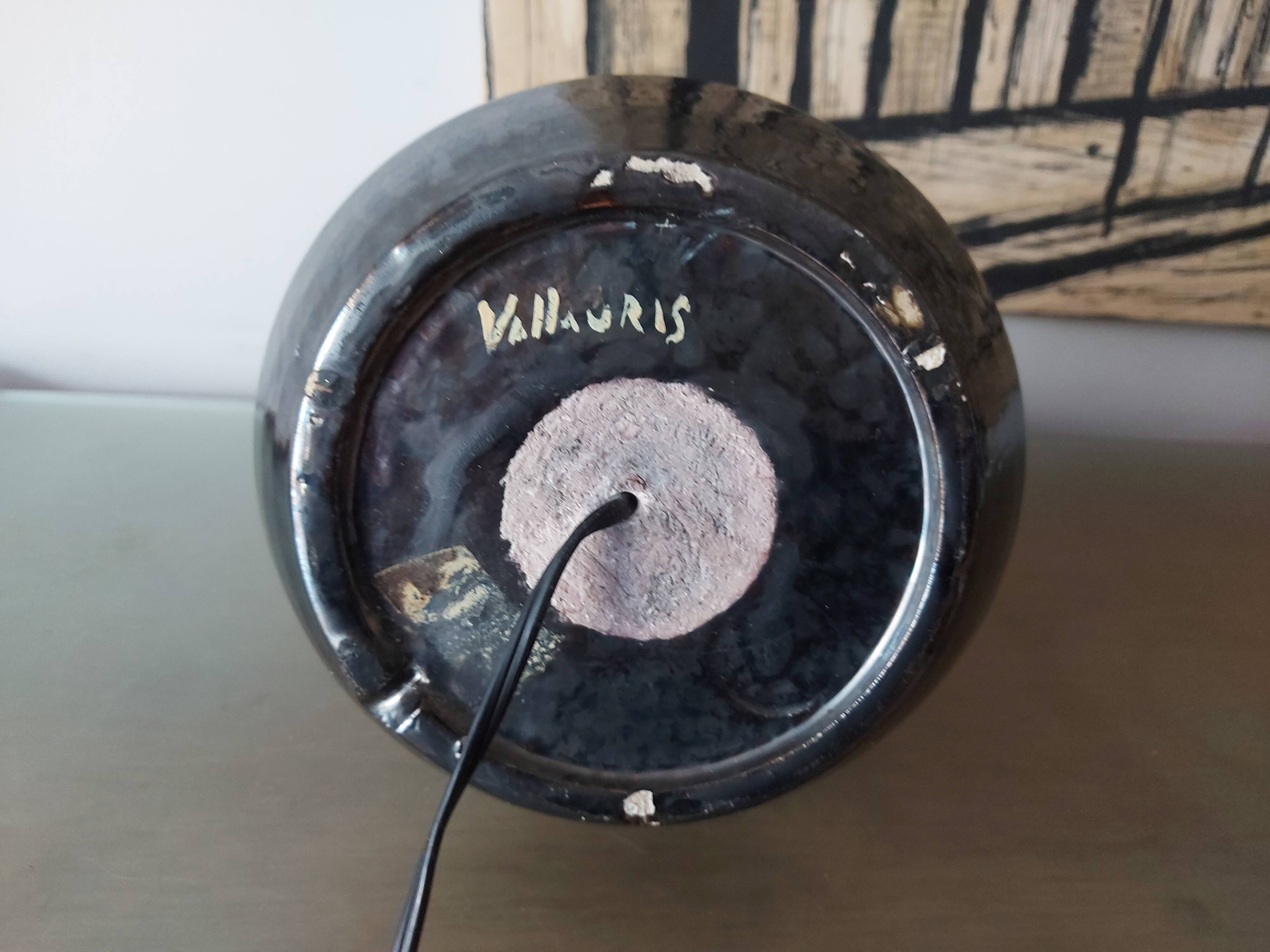 Ceramic lamp years 50's Vallauris