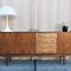 Vintage Scandinavian rosewood sideboard, 1960s