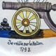 Revolutionary plate: I watch over the Nation 1793, COQ on cannon