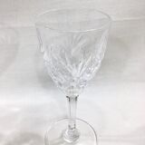 Set of 7 glasses of red wine Saint Louis model Chantilly