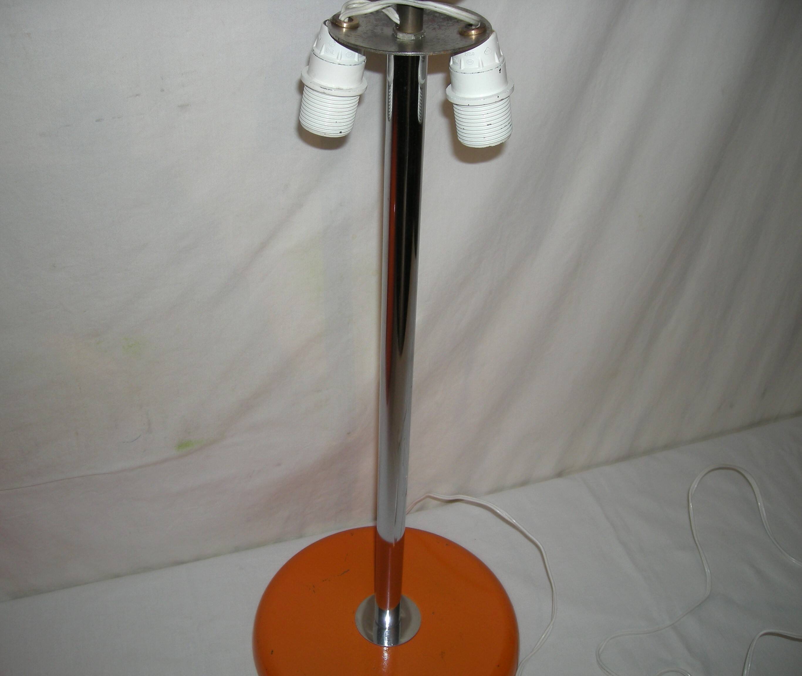Orange mushroom lamp from the 60s - 70s