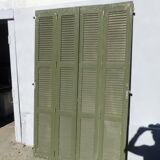Set of 4 wooden shutters width 140 cm height 228 cm