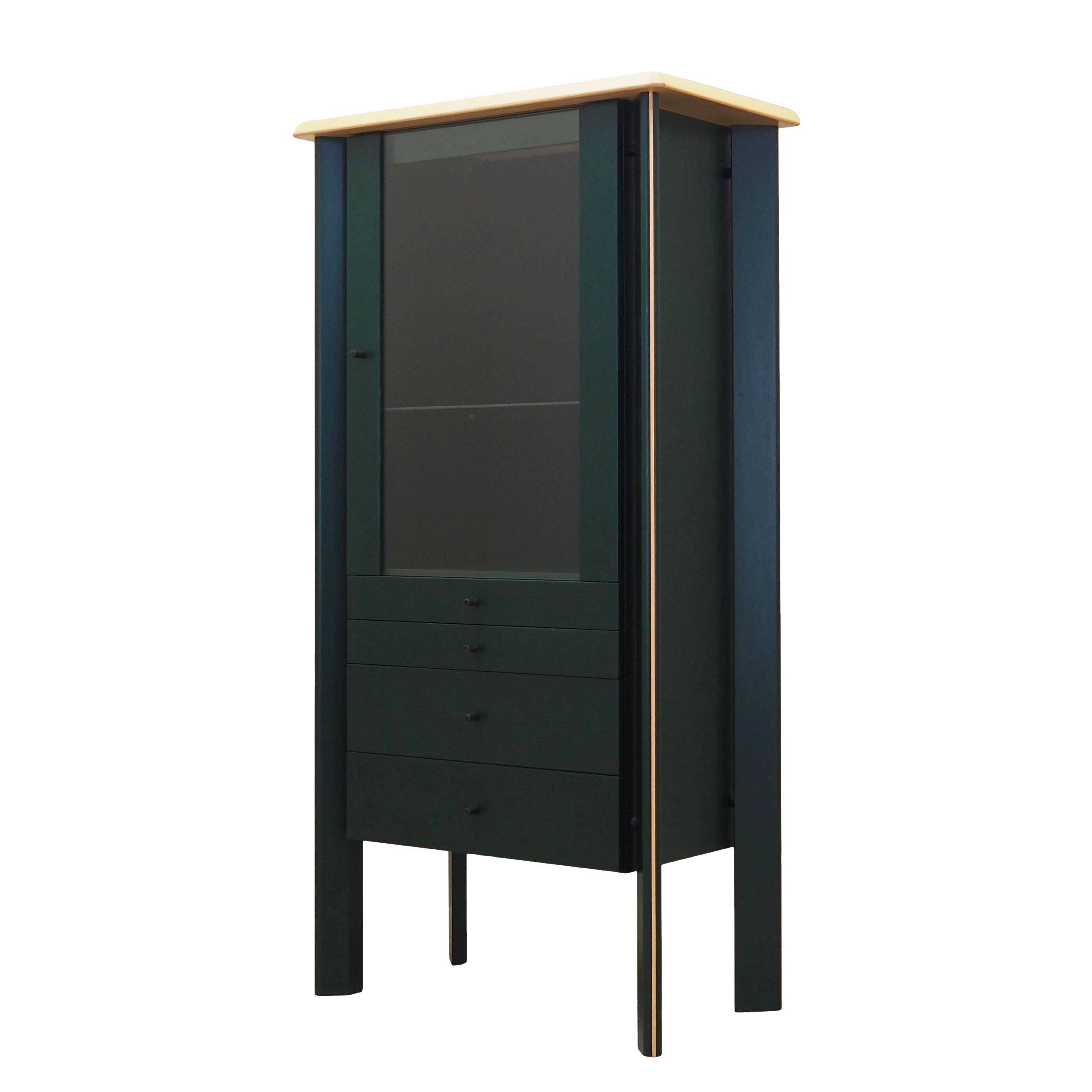 Vitrine en chêne, design danois, années 1980, production : Danemark