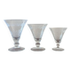 Set de verres cristal Art déco gravé (32 pieces) de 4 tailles