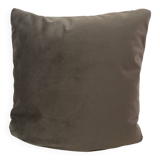 Light gray velvet cushion