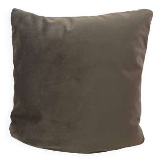 Light gray velvet cushion