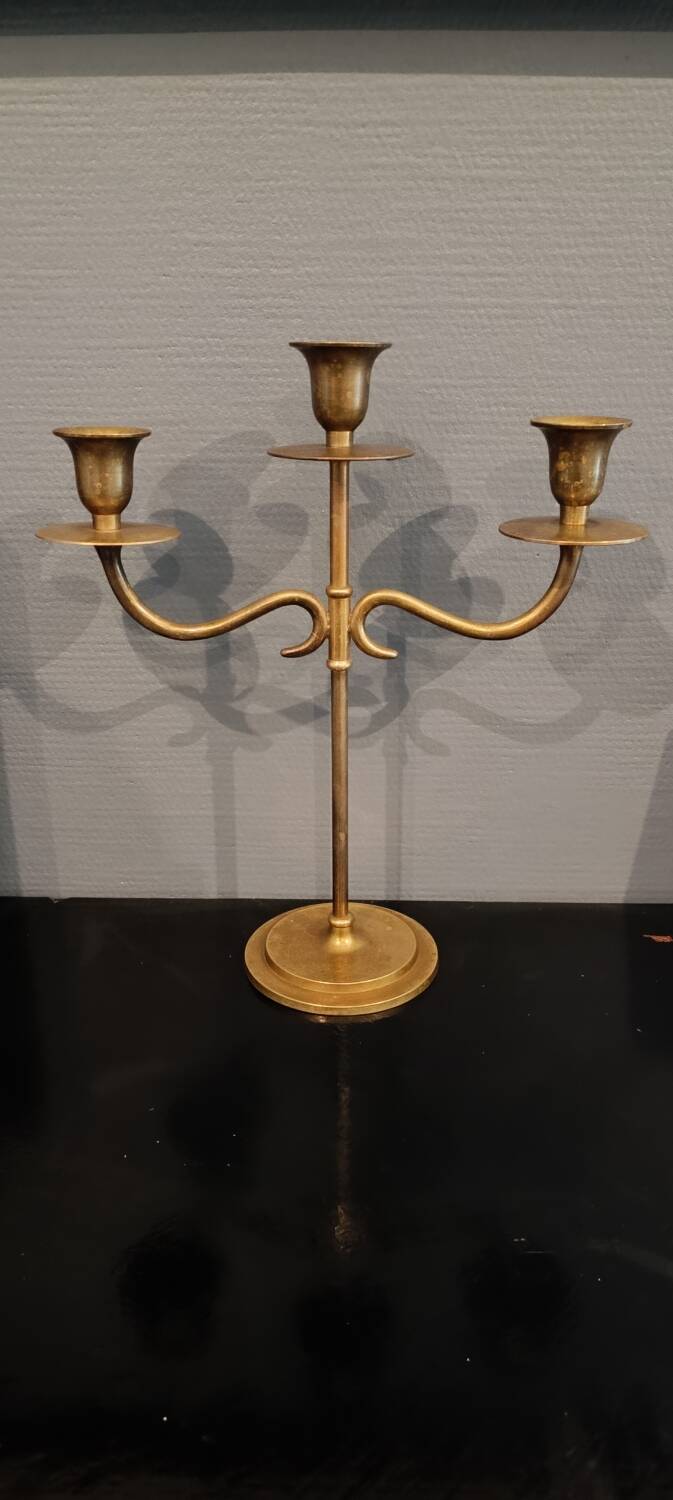 Brass candlestick 3 branches