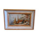 Old Painting Fisherman In Boat. 1st half 20th century