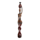 Sculpture Water Carrier Carved Exotic African Wood Curio Art Makonde