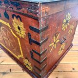 Afghan dowry chest in painted wood