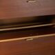 Classic shoe cabinet from the 1960s with brass handles