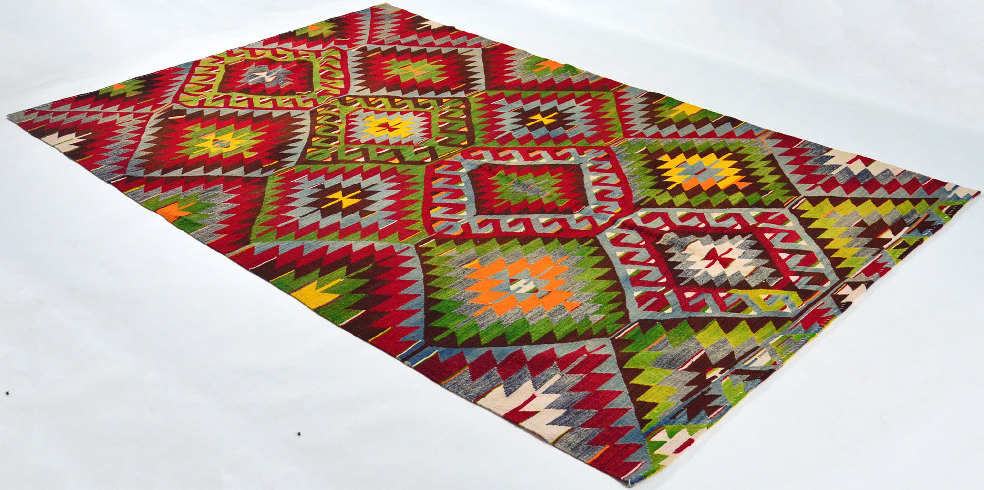Anatolian handmade kilim rug 289 cm x 172 cm