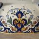 Desvres old Rouen faience plate