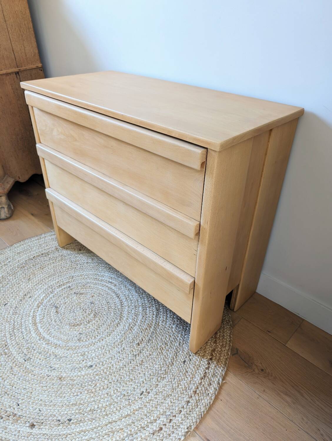 Solid beech chest of drawers