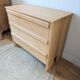 Solid beech chest of drawers