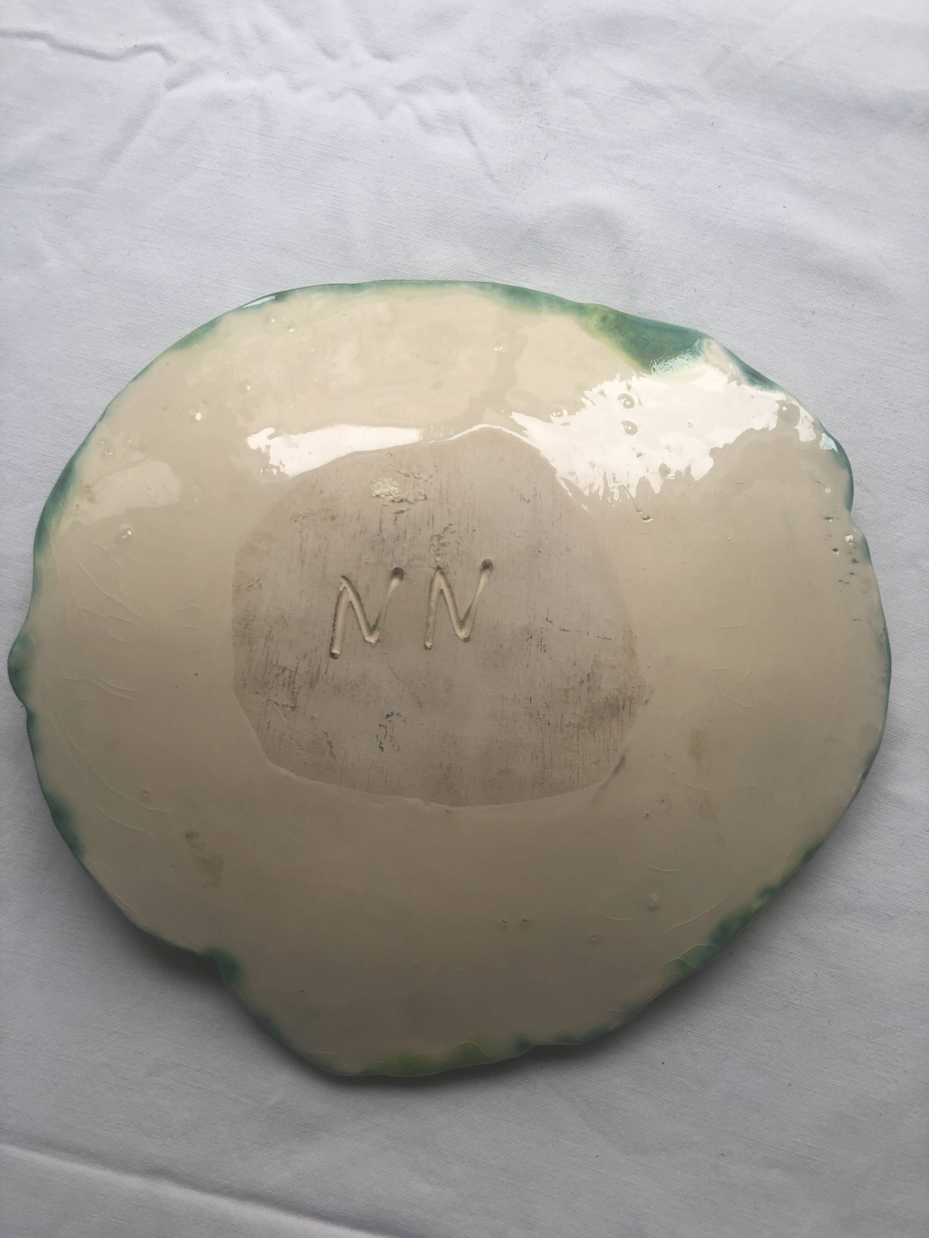 Unique cabbage leaf trinket tray
